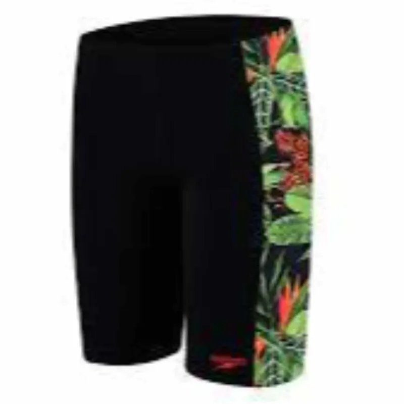 Speedo Boys JungleRoar Allover Panel Jammer Black/Green